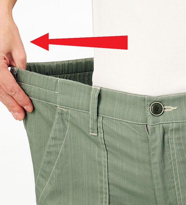 ルフラン（ルフラン）の「【３本組】【ヒヤロン】さらっと涼しい綿混パンツ（フルレングスパンツ）」｜詳細画像