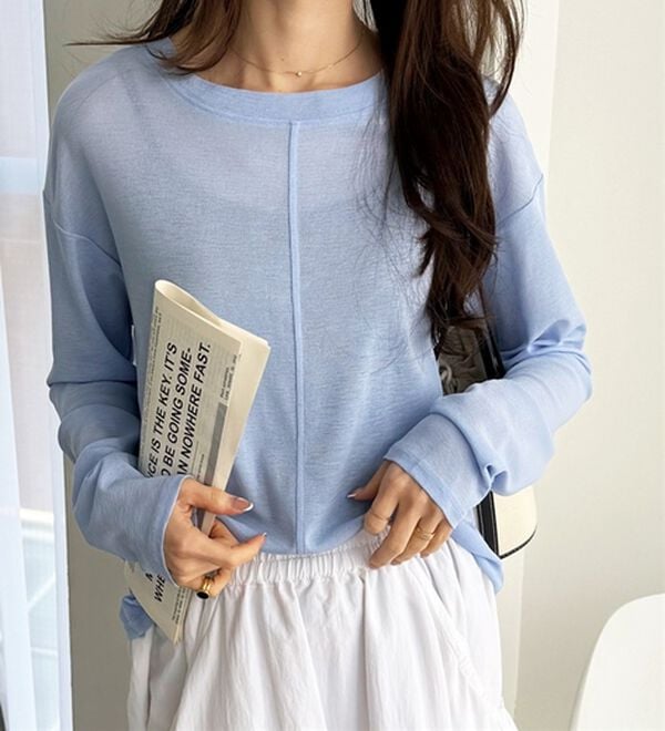 GeeRA（ジーラ）の「着回し自在！スラブシアートップス（カットソー）」｜詳細画像