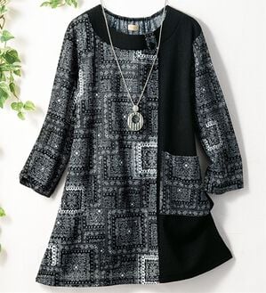 ルフラン（ルフラン）の「上品に着こなすモノトーンチュニック（チュニック）」｜モノトーン系