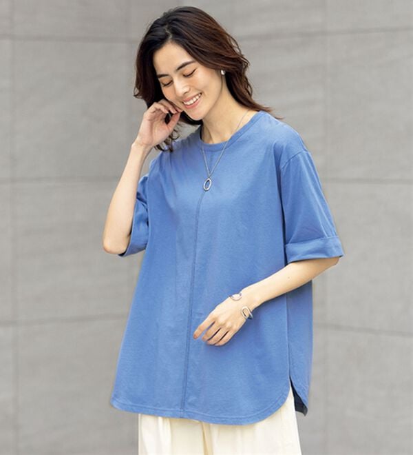 ルフラン（ルフラン）の「【４色組】＜アセケア＞綿１００％Ｔシャツ（Tシャツ）」｜詳細画像