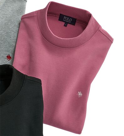 「＜ポロ・ビーシーエス＞モックネックトレーナー（メンズトレーナー）」