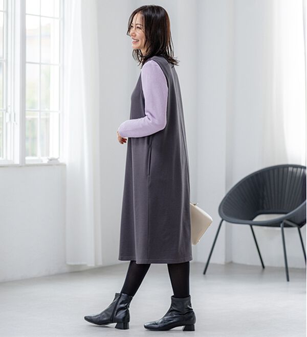 BELLUNA（ベルーナ）の「【静電気防止】ニットが苦手な方にも優しいプルオーバー（カットソー）」｜詳細画像