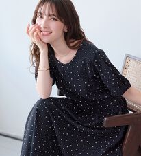 alotta（アロッタ）の「【4つの機能付】タック袖Ａラインワンピース（その他ワンピース）」