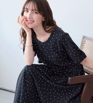 alotta（アロッタ）の「【4つの機能付】タック袖Ａラインワンピース（その他ワンピース）」｜詳細画像