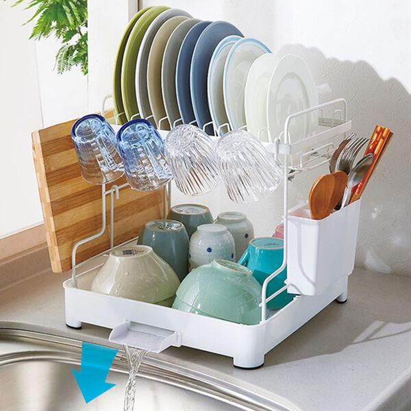 「省スペース水切りラック（水まわり用品）」｜詳細画像