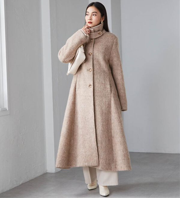 2WAYフレアーステンカラーシャギーコート - ベルーナ【公式】