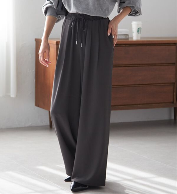 RANAN（ラナン）の「とろみ2タックイージーパンツ（フルレングスパンツ）」｜詳細画像