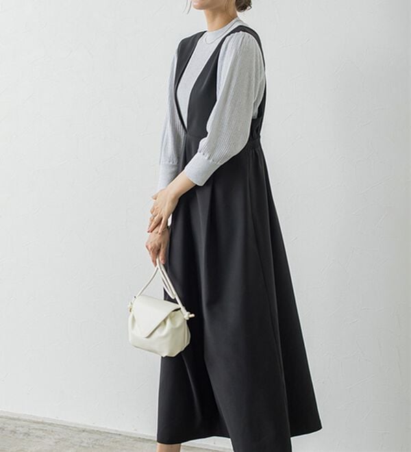 Pierrot（ピエロ）の「ウエストマークジャンパースカート（ジャンパースカート）」｜詳細画像