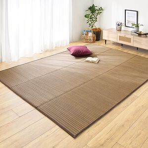 「厚みが選べるはっ水ふっくらコンパクトい草ラグ（い草ラグ）」｜南風(ナンプウ)