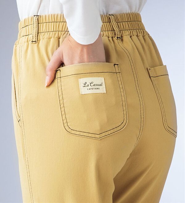 ルフラン（ルフラン）の「ラクばきコットン混パンツ＜ポプル＞（フルレングスパンツ）」｜詳細画像