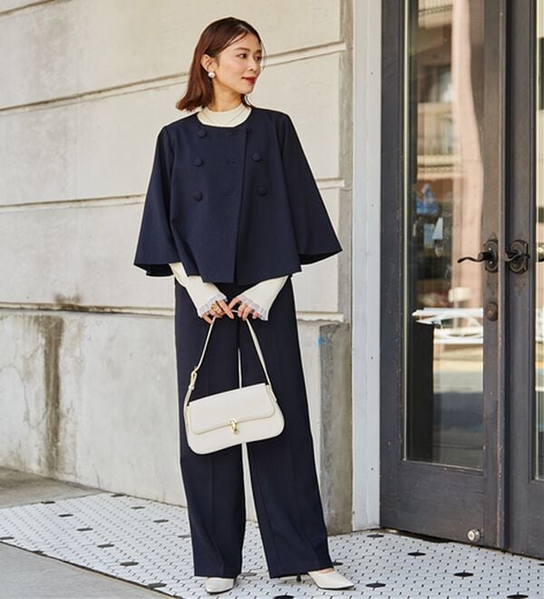 RANAN（ラナン）の「＜２点セット＞フレアージャケットワイドパンツセット（パンツスーツ）」｜詳細画像