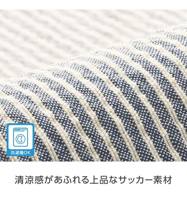 BELLUNA（ベルーナ）の「サッカー素材後ろボタンデザインブラウス（ブラウス）」｜詳細画像