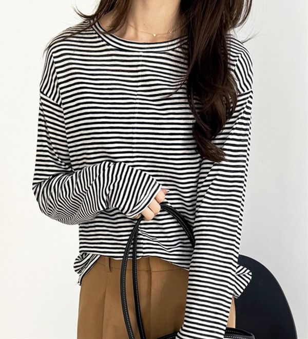 GeeRA（ジーラ）の「着回し自在！スラブシアートップス（カットソー）」｜詳細画像