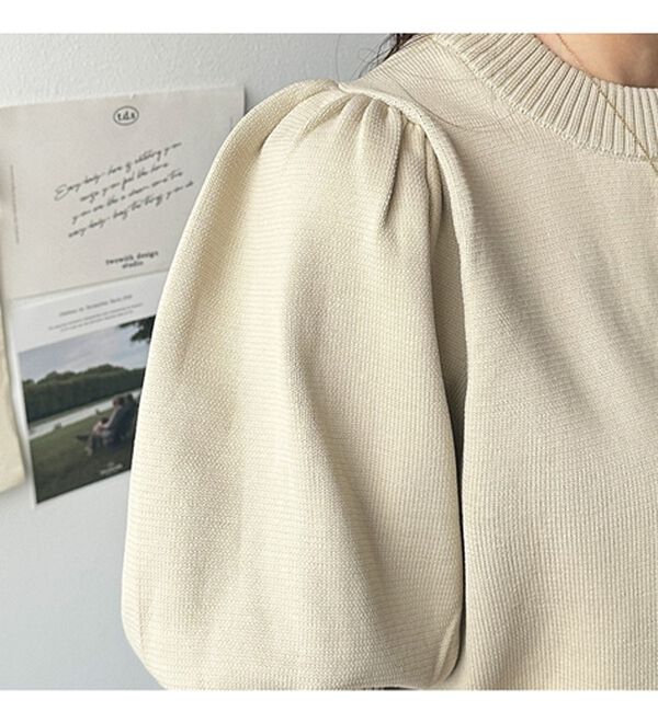 GeeRA（ジーラ）の「パフスリーブニットプルオーバー（ニット・セーター）」｜詳細画像