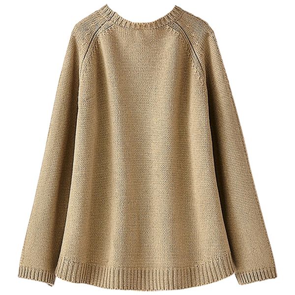 BELLUNA（ベルーナ）の「メランジニットスリットデザインセーター（ニット・セーター）」｜詳細画像