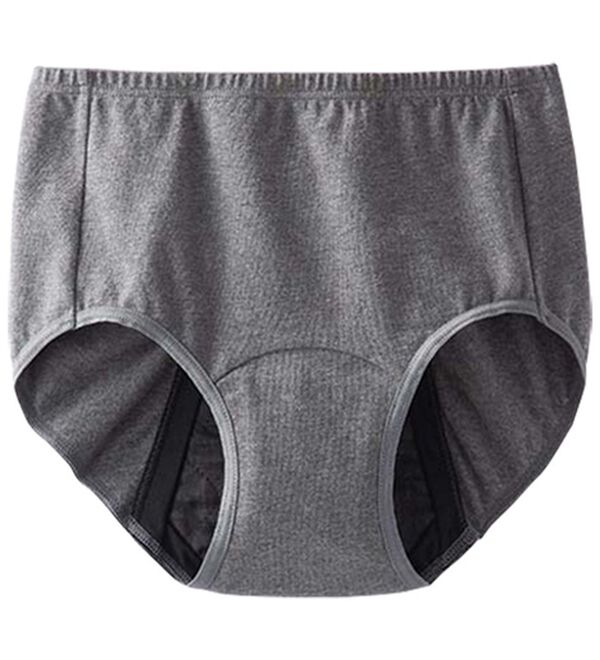 LAVIENNE（ラヴィエンヌ）の「吸水！安心ひろがるオーガニックコットンショーツ（安心ショーツ）」｜チャコール