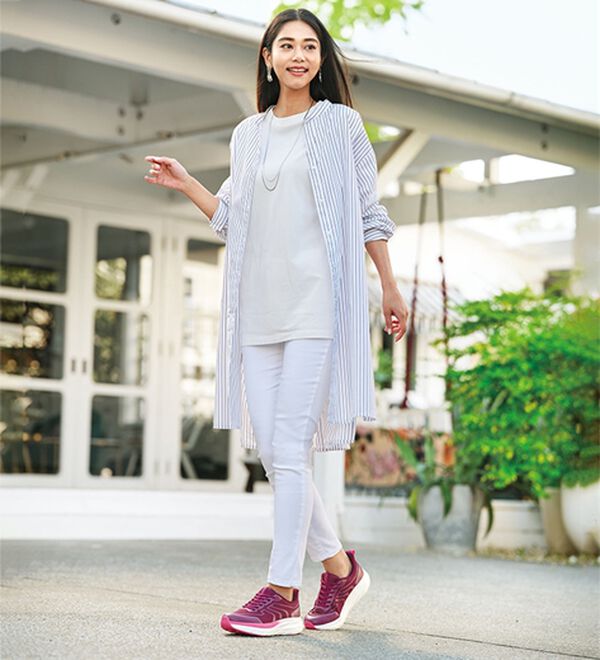 BELLUNA（ベルーナ）の「＜ダンロップリファインド＞５Ｅ軽量ウォーキングシューズ（スニーカー）」｜詳細画像