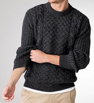 「英国製フィッシャーマンズ　セーター（メンズニット・セーター）」｜詳細画像
