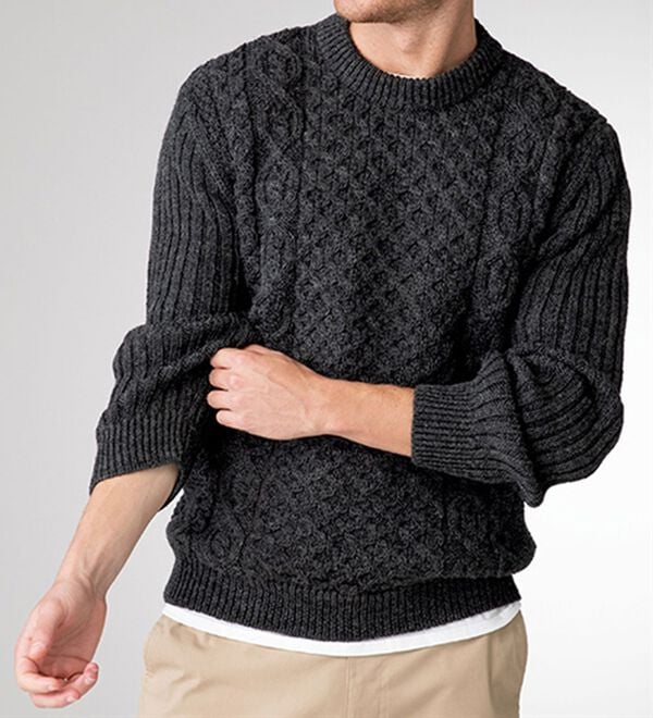 「英国製フィッシャーマンズ　セーター（メンズニット・セーター）」｜詳細画像