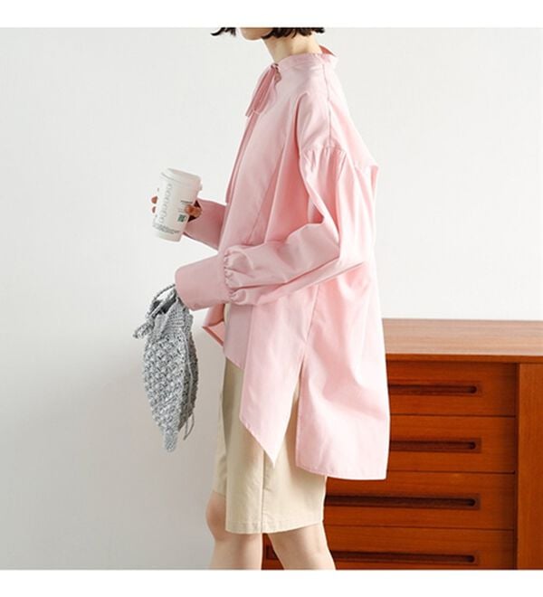 GeeRA（ジーラ）の「イレギュラーヘムスキッパーネックシャツ（シャツ）」｜詳細画像