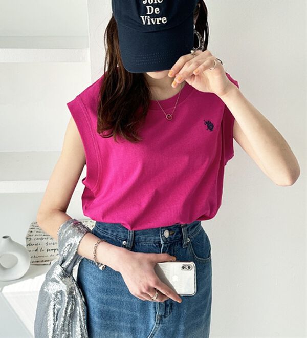 GeeRA（ジーラ）の「【Ｕ．Ｓ．　ＰＯＬＯ　ＡＳＳＮ．】ノースリＴシャツ（タンクトップ・キャミソール）」｜詳細画像