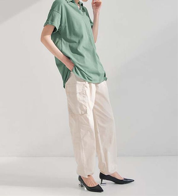 RANAN（ラナン）の「＜ＦＩＬＡ＞吸汗速乾・ＵＶ対策　鹿の子チュニックポロシャツ（チュニック）」｜詳細画像