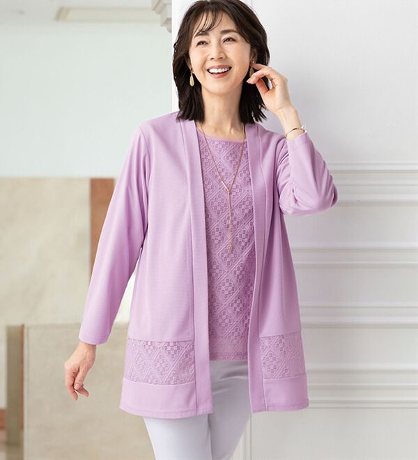 ルフラン（ルフラン）の「上品レース使いアンサンブル（アンサンブル）」｜詳細画像