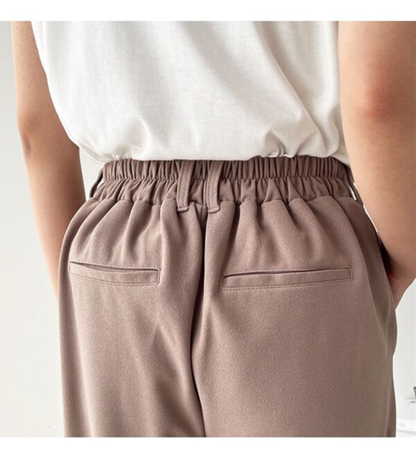 GeeRA（ジーラ）の「美脚魅せタックワイドスラックスパンツ（ワイドパンツ・ガウチョ）」｜詳細画像