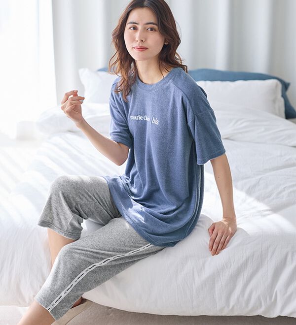 LAVIENNE（ラヴィエンヌ）の「【上質な寝心地を】良眠仕様パイル素材パジャマ＜マリクレールビス＞（パジャマ・ルームウェア）」｜詳細画像