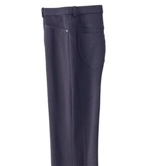 BELLUNA（ベルーナ）の「ハイテンションカルゼ素材美脚パンツ　ストレート（フルレングスパンツ）」｜ロイヤルパープル