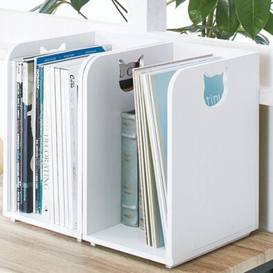 「重ねて置ける本棚ラック（リビング収納）」