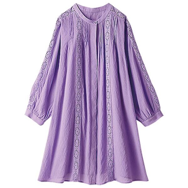 BELLUNA（ベルーナ）の「シアー素材マーガレットレース使いチュニック（チュニック）」｜詳細画像