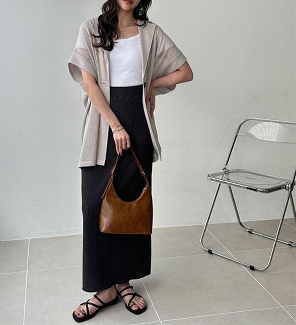 GeeRA（ジーラ）の「セルフカット美脚魅せタイトスカート（ロングスカート）」｜詳細画像