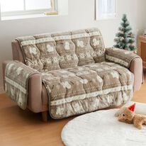 iellio（イエリオ）の「北欧調ボリュームフランネルソファカバー＜抗菌防臭・吸湿発熱・蓄熱・北欧柄・ソファーカバー・センターカバー＞（ソファーカバー）」