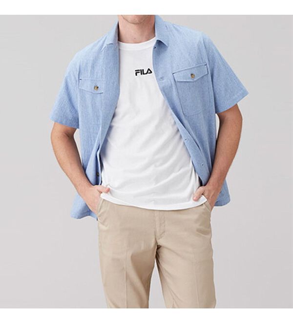 「＜フィラ＞ワンポイント刺しゅうＴシャツ（メンズカットソー）」｜詳細画像