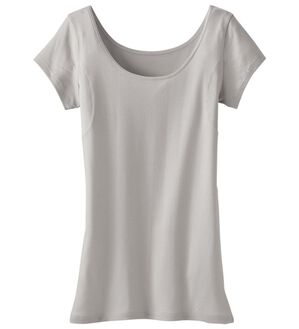 LAVIENNE（ラヴィエンヌ）の「＜さらりラボ＞サラッと涼しい綿混フレンチ（肌着・インナーウェア）」｜グレー