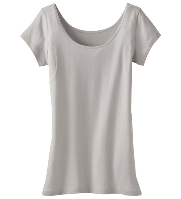 LAVIENNE（ラヴィエンヌ）の「＜さらりラボ＞サラッと涼しい綿混フレンチ（肌着・インナーウェア）」｜グレー