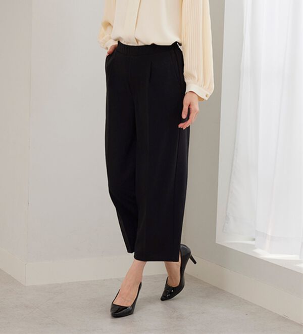 BELLUNA（ベルーナ）の「＜セレモニースタイル＞ジョーゼット素材ワイドパンツ（ワイドパンツ・ガウチョ）」｜詳細画像