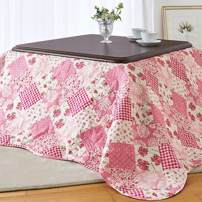 「華やかなパッチワーク調マルチカバー（ソファーカバー）」