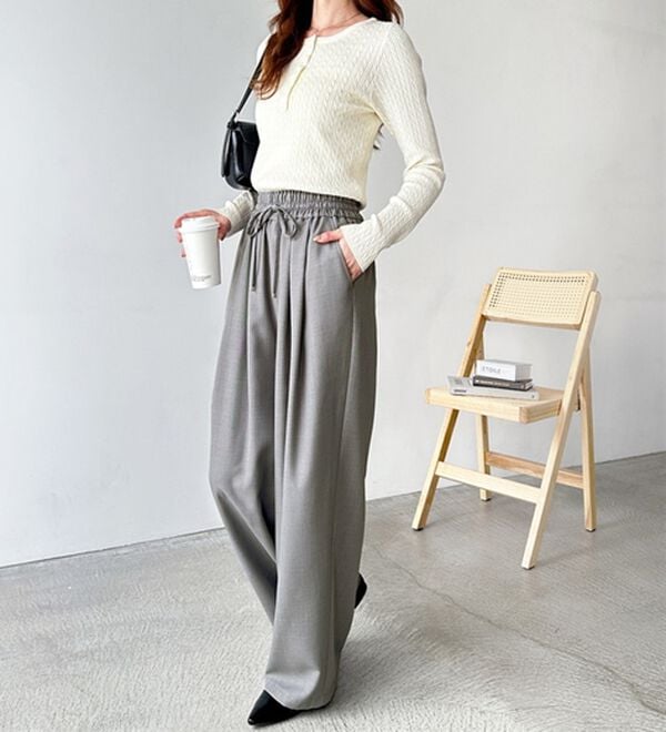 GeeRA（ジーラ）の「【体型カバー】上品なのにラクちんワイドパンツ（フルレングスパンツ）」｜詳細画像