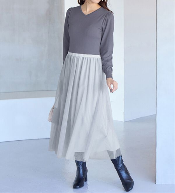 alotta（アロッタ）の「時短コーデ！ドッキングワンピース【お客様企画】（ドッキングワンピース）」｜詳細画像