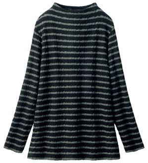 ルフラン（ルフラン）の「ジャカード柄プルオーバー（カットソー）」｜黒系