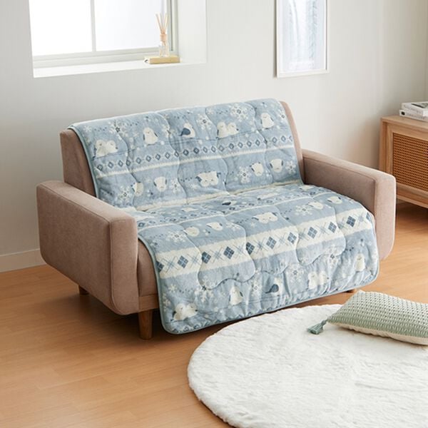 iellio（イエリオ）の「北欧調ボリュームフランネルソファカバー＜抗菌防臭・吸湿発熱・蓄熱・北欧柄・ソファーカバー・センターカバー＞（ソファーカバー）」｜詳細画像