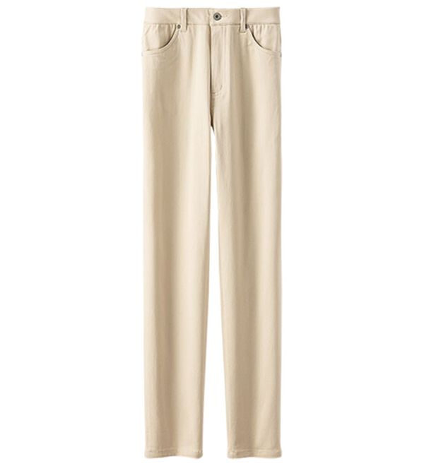 BELLUNA（ベルーナ）の「サラリ快適！蓄熱綿サテンストレッチカラーパンツ（フルレングスパンツ）」｜詳細画像