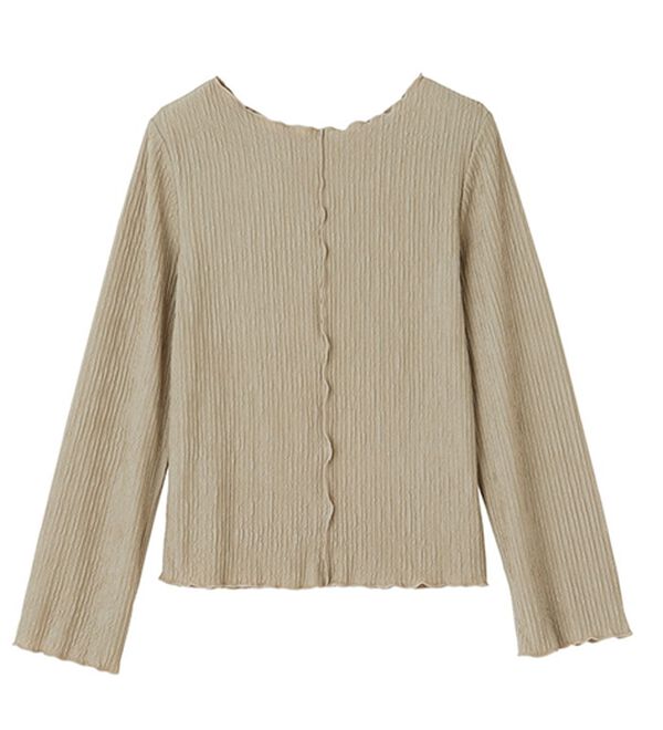 GeeRA（ジーラ）の「前後２ｗａｙフレアスリーブカットソー（カットソー）」｜詳細画像