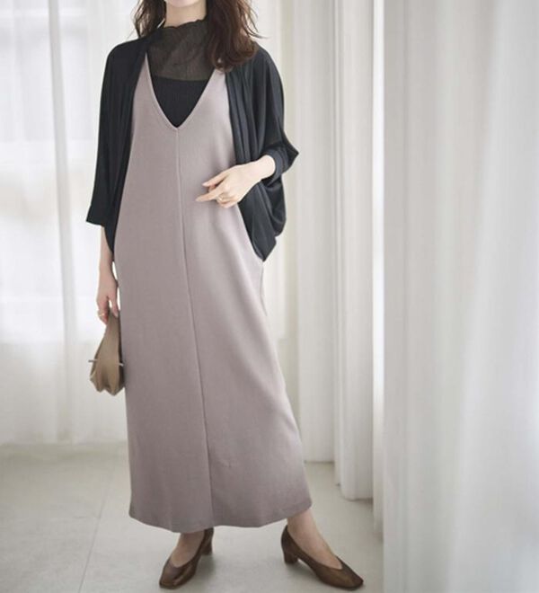 RANAN（ラナン）の「【選べる2丈】細見えが叶うジャンパースカート（ジャンパースカート）」｜詳細画像