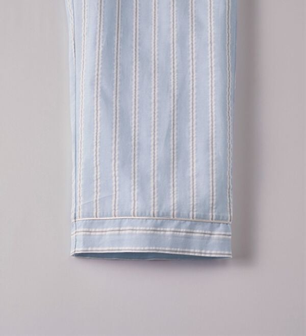 YU'NOW（ユナウ）の「【半袖＋ロングパンツ】綿１００％サッカーシャツパジャマ（パジャマ・ルームウェア）」｜詳細画像