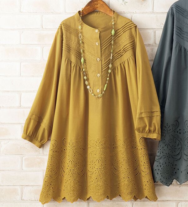 ルフラン（ルフラン）の「スカラップレース使いの美人ブラウス（ブラウス）」｜カラシ