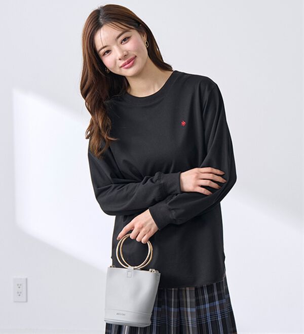 BELLUNA（ベルーナ）の「【ＰＯＬＯ　ＢＣＳ】ミニ裏毛素材デザイントップス（カットソー）」｜詳細画像