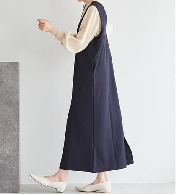 RANAN（ラナン）の「【選べる2丈】細見えが叶うジャンパースカート（ジャンパースカート）」｜詳細画像